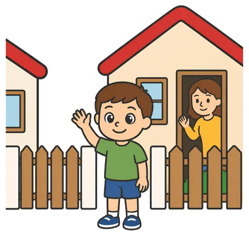 AAC pictogram: neighbor's child