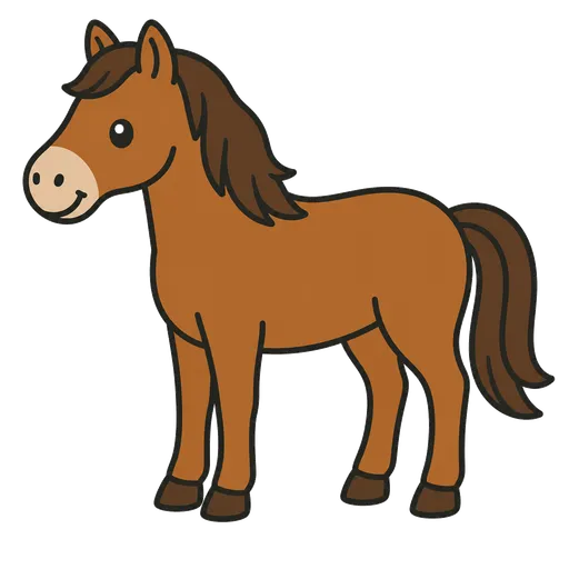 Piktogram AAC: koń