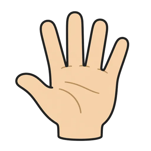 Piktogram AAC: pięć