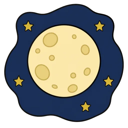 Piktogram AAC: księżyc