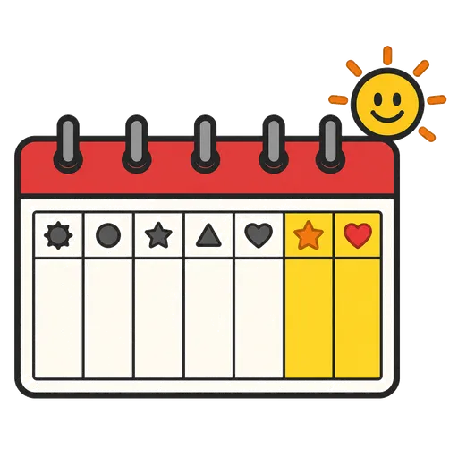 Piktogram AAC: w weekend