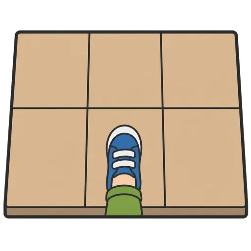 Piktogram AAC: podłoga