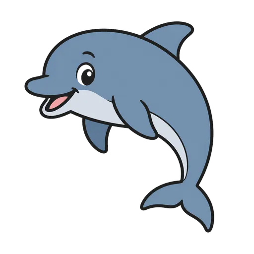 Piktogram AAC: delfin