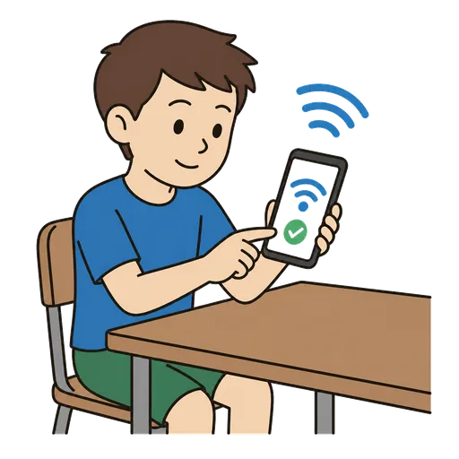 Pictograma CAA: conectar a Wi‑Fi