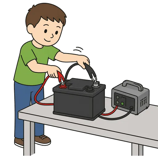 Piktogram AAC: ładować akumulator