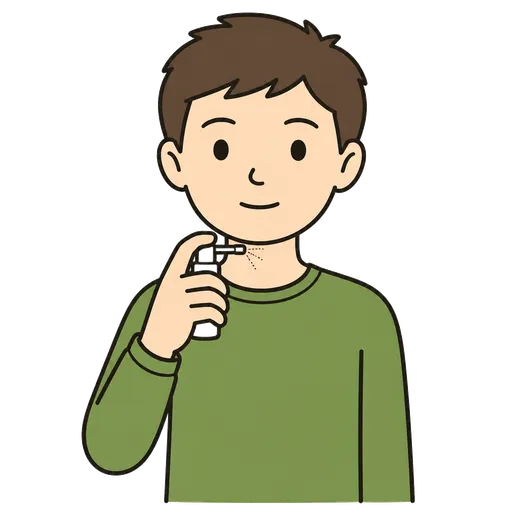 Piktogram AAK: sprej do krku (aerosol)