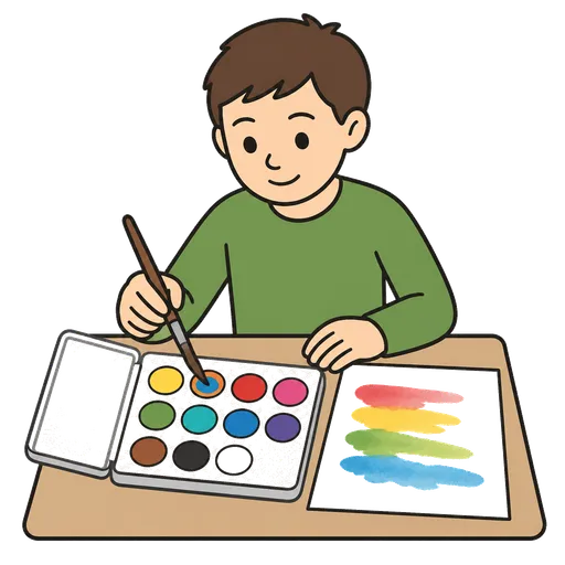 AAC pictogram: watercolor paint