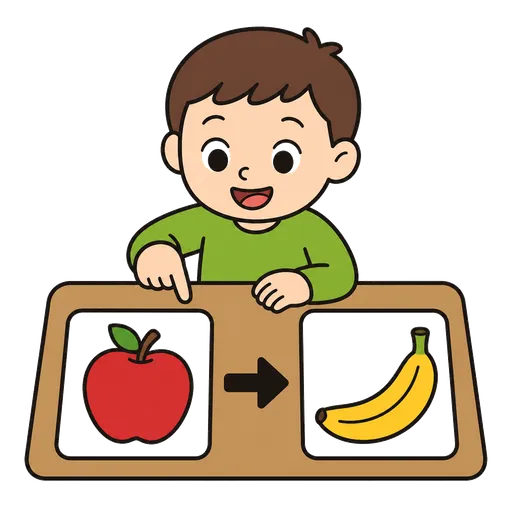 Pictograma CAA: cualquiera (manzana o plátano)
