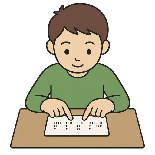 Pittogramma CAA: alfabeto braille
