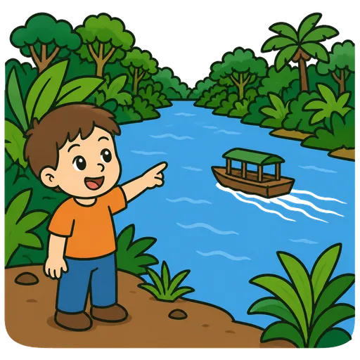 AAC-Piktogramm: Amazonasfluss