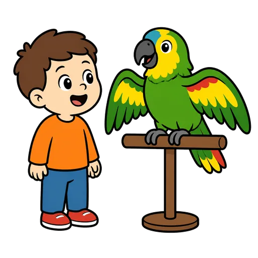 Piktogram AAC: amazonka papuga