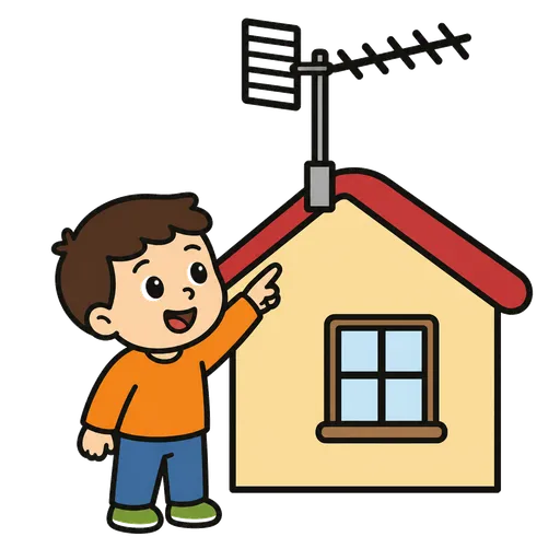 AAC-Piktogramm: Antennenstab