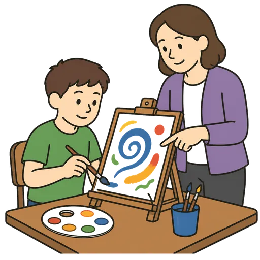 AAC pictogram: Art therapist