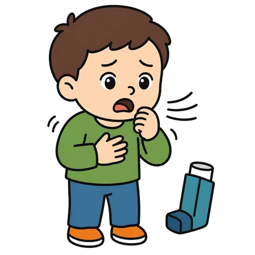 AAC-Piktogramm: Asthmaanfall