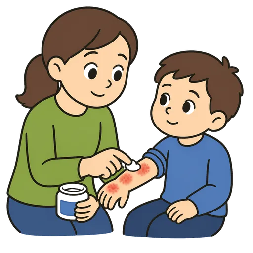 Piktogram AAK: atopická dermatitída (ekzém)