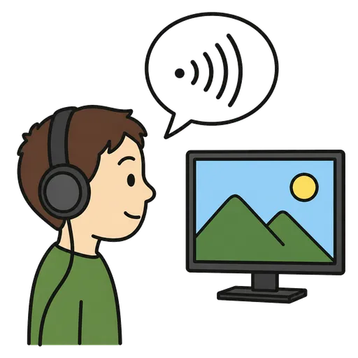 AAC-Piktogramm: Audiodeskription