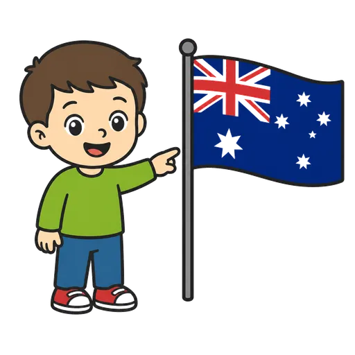 Piktogram AAC: Australijczyk