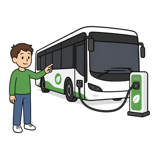 Pittogramma CAA: autobus elettrico