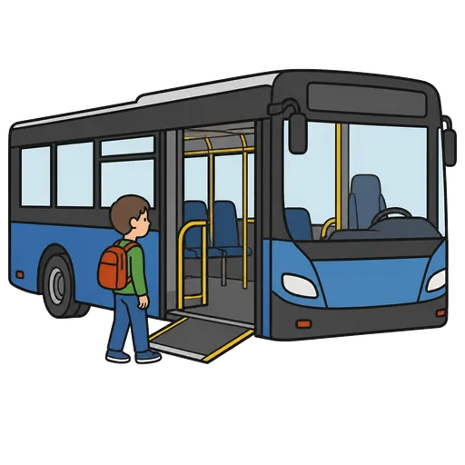 Piktogram AAK: nízkopodlažní autobus