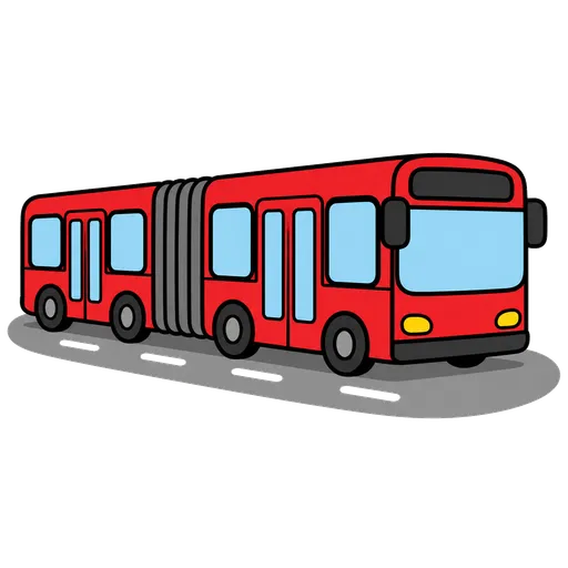 Piktogram AAK: kloubový autobus