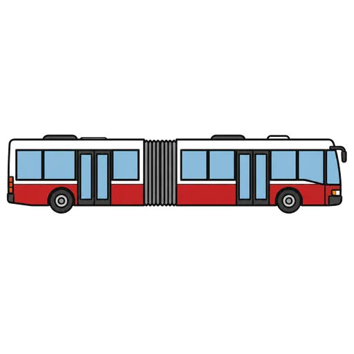 Piktogram AAC: autobus przegubowy