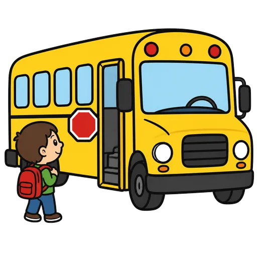 Pictograma CAA: autobús escolar