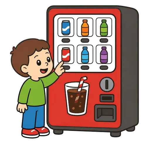 Pictograma CAA: máquina expendedora de bebidas