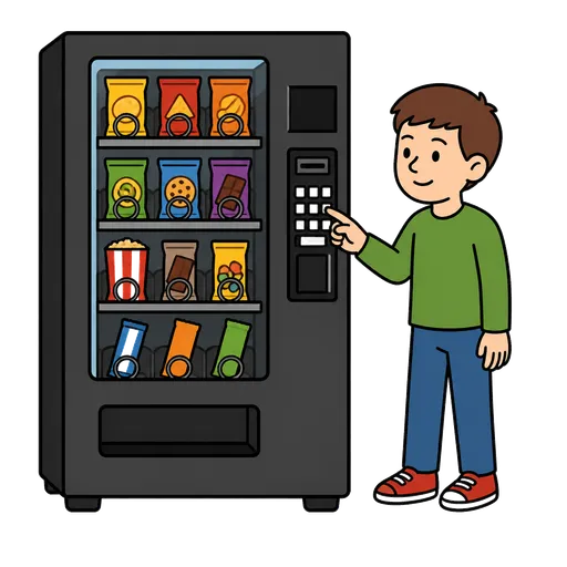 Pittogramma CAA: distributore automatico di snack