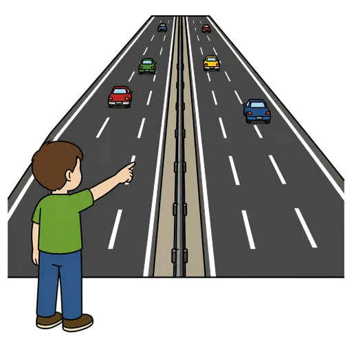 Piktogram AAC: autostrada