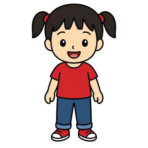 Piktogram AAC: Azjatka