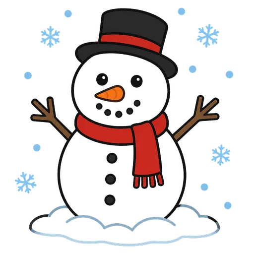 AAC-Piktogramm: Schneemann