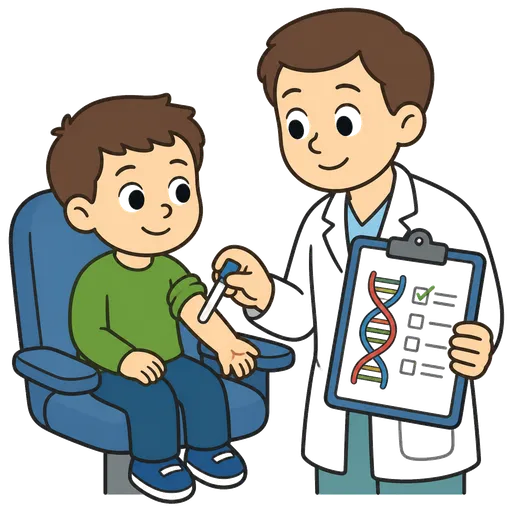 AAC pictogram: genetic test
