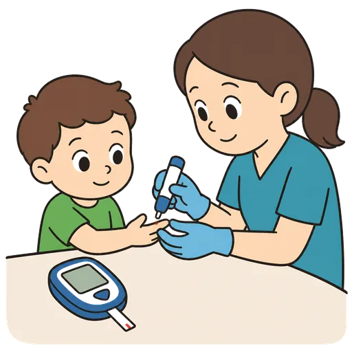 Piktogram AAC: badanie poziomu cukru