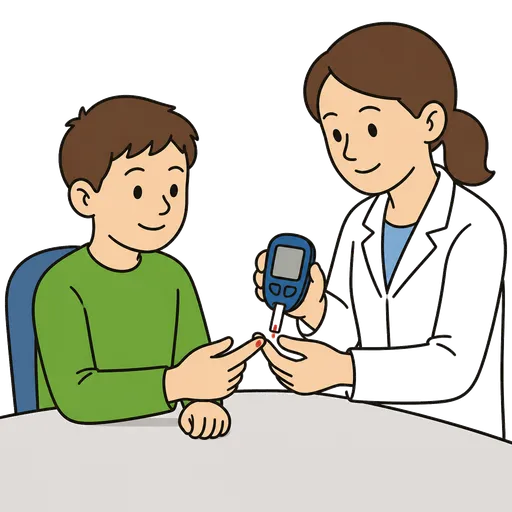 Pittogramma CAA: test della glicemia