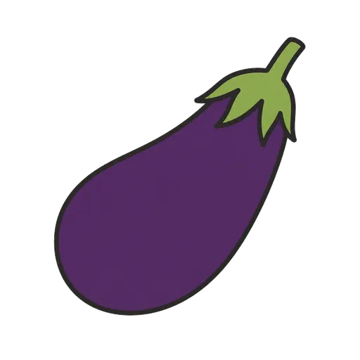 Piktogram AAC: bakłażan