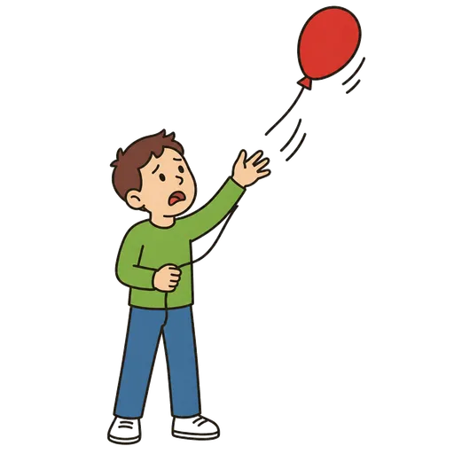 Pittogramma CAA: Il mio palloncino è scappato