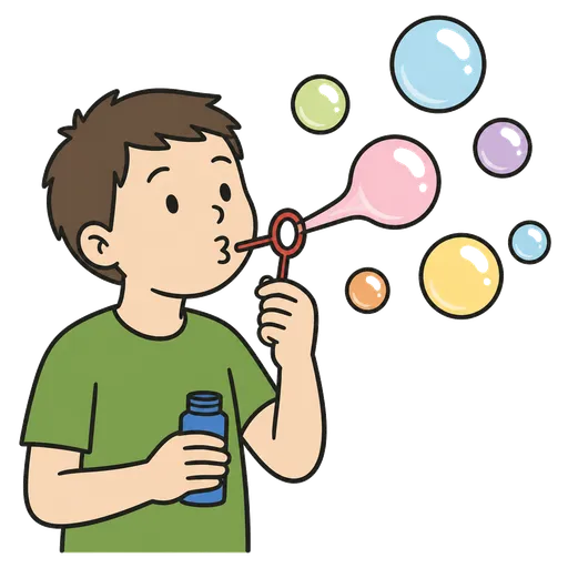 AAC-Piktogramm: soap bubbles