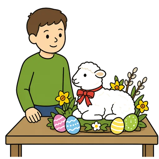 Pittogramma CAA: agnello di Pasqua