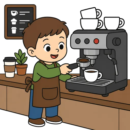 Piktogram AAC: barista