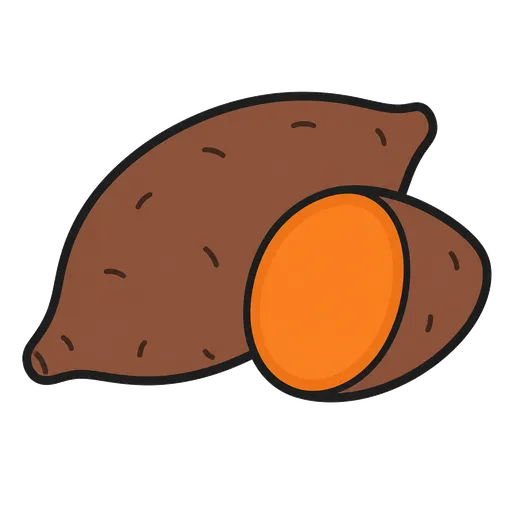 Piktogram AAK: sladký brambor
