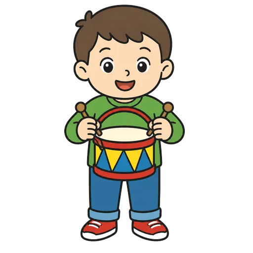AAC-Piktogramm: Kindertrommel