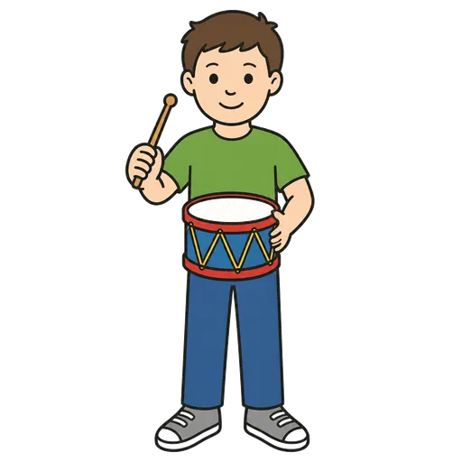 AAC pictogram: Kids’ drum