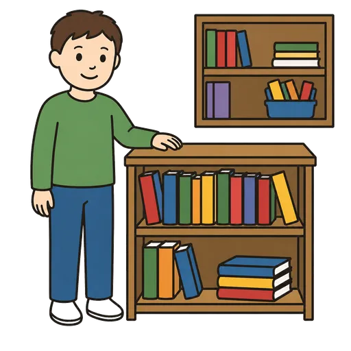Piktogram AAC: biblioteczka klasowa