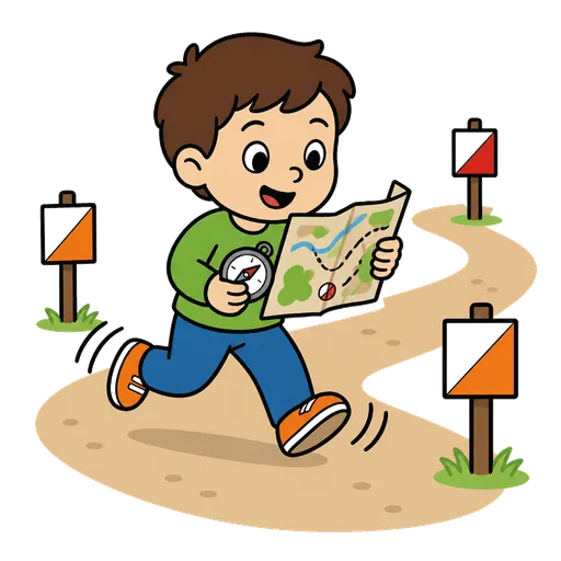 AAC-Piktogramm: Orientierungslauf