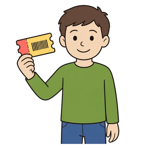 Piktogram AAC: bilet