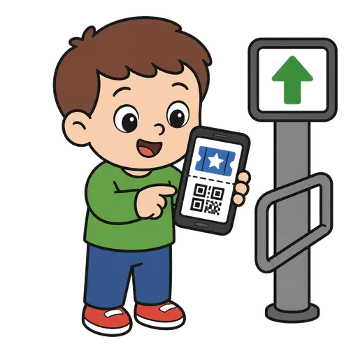 Pictograma CAA: boleto en el teléfono