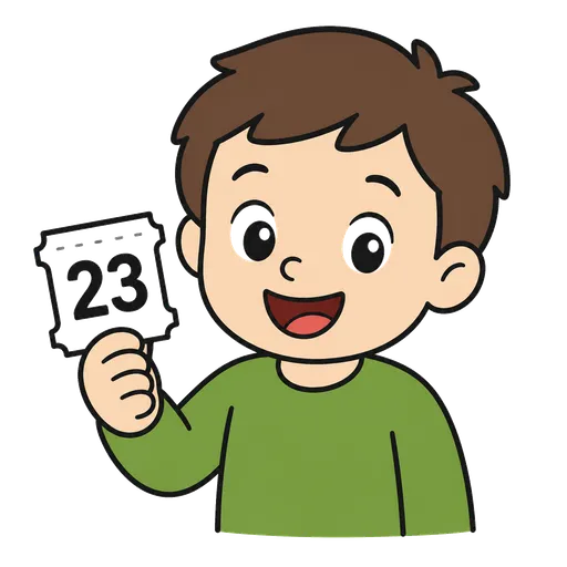 Pictogramme CAA : ticket avec numéro