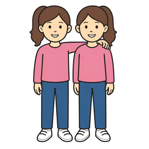 Pictograma CAA: hermana gemela