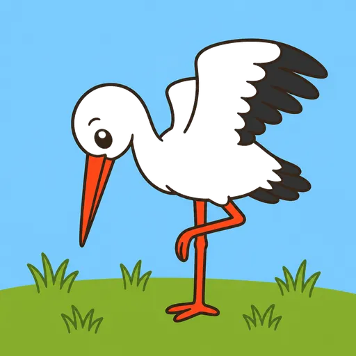Piktogram AAC: bocian