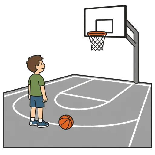 AAC-Piktogramm: Basketballfeld